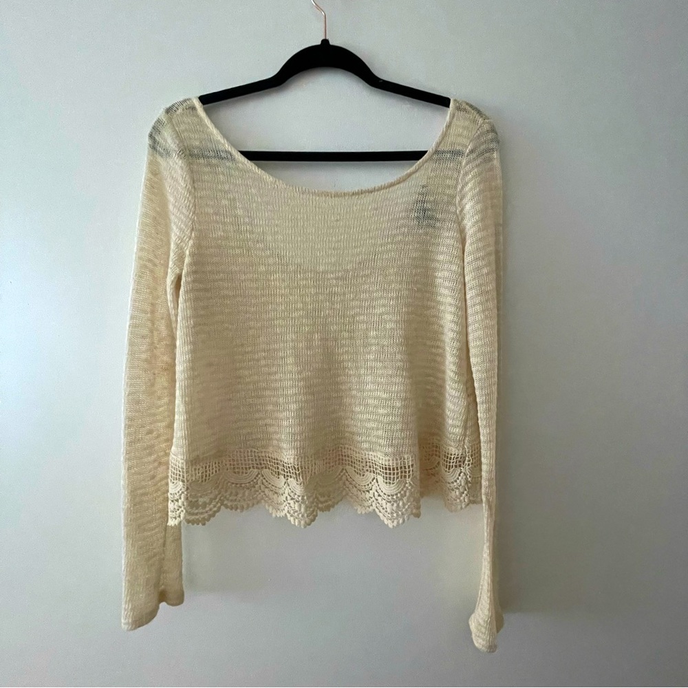 Forever21 Off Shoulder ScoopBack Crop Top